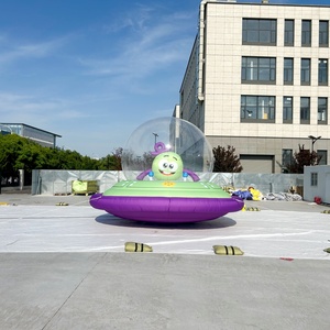 Globo Inflable con Forma de Extraterrestre de Dibujos Animados, con Iluminación LED, Publicidad Inflable con Forma de OVNI para Exteriores - Product Image 1
