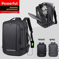 Sac à dos d'affaires extensible imperméable à l'eau, avec port USB, multi-compartiments, pour homme, pour ordinateur portable, directement de l'usine