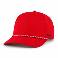 Casquettes de baseball de luxe personnalisées avec logo brodé, coque structurée, perforations laser ventilées, visière pré-courbée, OEM
