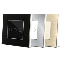 Touchmi moderne maison interrupteur mural 3gang1way avec WiFi voix et télécommande Durable 240v conçu WiFi Zigbee réseau