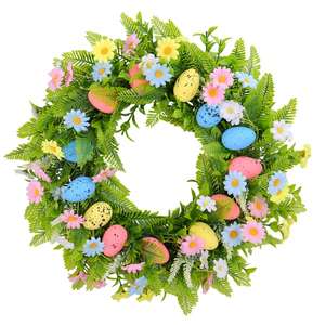 Decoraciones de Pascua Hechas a Mano, Juego de Guirnaldas de Huevos de Plástico Ecológicos para Decoración del Hogar en Pascua - Product Image 6