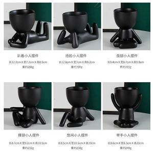 Vasi per <span class=keywords><strong>Piante</strong></span> <span class=keywords><strong>Grasse</strong></span> in Ceramica Cromata Retrò Personalizzati, Ecologici, Bianchi, per Decorazione Casa - Product Image 6