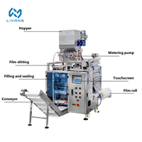 Machine d'emballage de sachets liquides multi-voies à grande vitesse pour ketchup/miel/sauce, machine de remplissage automatique de sachets liquides