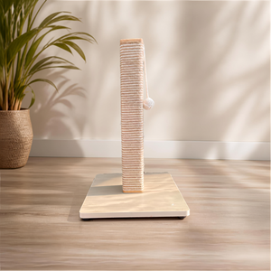 FEDERAL Simple <b>Cat</b> <b>Scratching</b> Tree Natural Sisal <b>Post</b> Solid Wooden Base Compact Indoor Pet Furniture OEM ODM Bulk Wholesale - Product Image 1