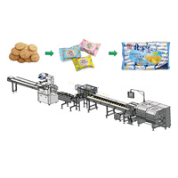 Ligne automatique pour emballer des biscuits, 10 pièces, à grande vitesse