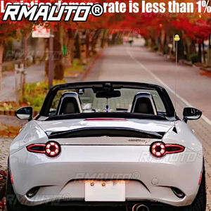 Pour Mazda MX5 Miata ND RF Style LMS Aileron de coffre en fibre de carbone et fibre de verre non peint, type bec de canard, accessoire de course - Product Image 2