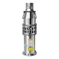 Pompe centrifuge submersible en acier inoxydable 4 kW, moteur triphasé, 65 m³/h, 4 pouces, pour puits profond, irrigation agricole, drainage de bassin