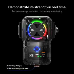 Ventilateur de refroidissement portable léger pour téléphone portable MEMO DL23, radiateur de téléphone RGB pour le gaming et le streaming en direct avec trois trous de fixation - Product Image 2