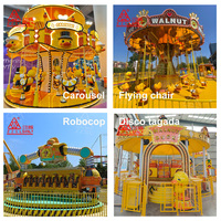Équipement de parc d'attractions en plein air, manège bateau pirate 24 places avec certificat CE