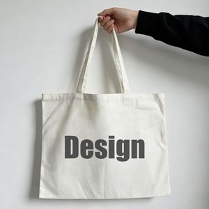 Eco-Friendly Reusable 12oz 16oz <b>Canvas</b> <b>Tote</b> Bag with Custom Logo Letter Pattern Zipper Closure for Shopping & Beach Use - Product Image 1