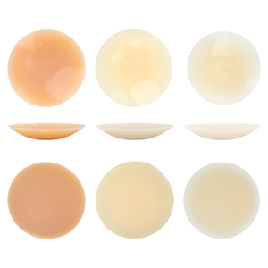 Pétales de poitrine invisibles en silicone réutilisables de 8 cm pour femmes, forme de fleur, rehausseur de mamelons adhésif, lingerie sans bretelles - Product Image 4