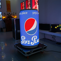 Écran LED Publicitaire Intérieur Sur Mesure en Forme de Canette avec Accès Frontal, Mur Vidéo Créatif Style Canette de Bière pour Bar