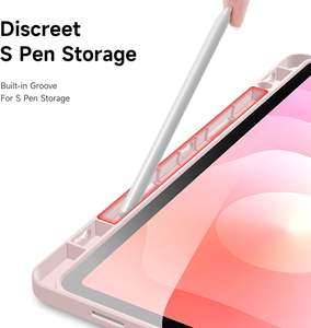 Custodia antiurto per Samsung <span class=keywords><strong>Galaxy</strong></span> <span class=keywords><strong>Tab</strong></span> S11 S10 S9 <span class=keywords><strong>S8</strong></span> <span class=keywords><strong>Ultra</strong></span> 14.6 pollici 2025 2024 2023 <span class=keywords><strong>Cover</strong></span> Smart in pelle sintetica trasparente con guscio posteriore - Product Image 6