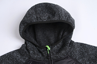 Veste de travail d'extérieur personnalisée pour hommes, uniforme d'entraînement, toile enduite, imperméable, réversible, broderie, capuche, tricot, aiguille grossière