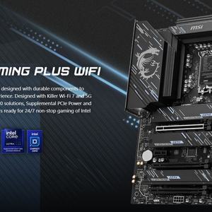 Z890 GAMING PLUS WIFI Ultra9 DDR5 2,5G LAN WIFI7 PCIe5.0 LGA 1851 CPU para 15th CPU Ultra 9/7/5 285K 265K 245K - Product Image 5