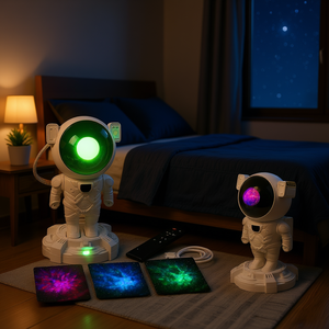 Proyector de Galaxia Astronauta Bolhuc de 9.5 Pulgadas con Luz Cálida LED, Control Táctil, Recargable por USB, para Dormitorio y Uso Doméstico - Product Image 2