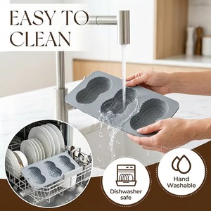 UNIMOUCH LFZ-206 3 Cavity Eco-Friendly Non-Stick <b>Peanut</b> Fondant 3D <b>Chocolate</b> Bar Silicone Mold for Cake Decoration Dishwasher - Product Image 3