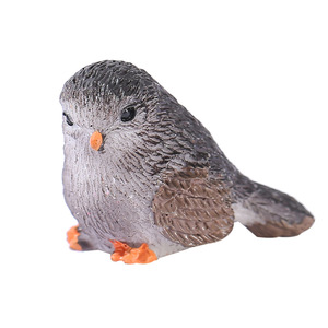 Ornamenti per micro-paesaggi con muschio KI zzlejian, uccelli carini in stile cartone animato, piante da giardino, animali, decorazioni artigianali in resina. - Product Image 5