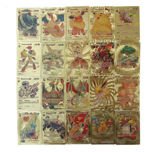 Wholesale Cartoon Game <strong>Gold</strong> Foil <strong>Card</strong> 55pcs/Box <strong>Pokemoned</strong> Collectible <strong>Trading</strong> <strong>Cards</strong> Pantone Colors Customized Logo Cardboard - Product Image 5