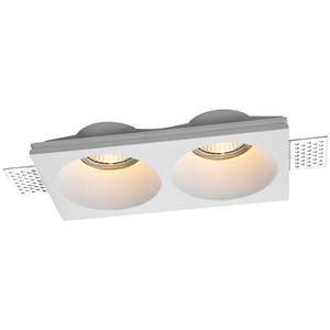 โคมไฟดาวน์ไลท์แบบฝังเพดานไร้ขอบ LED สำหรับห้องนั่งเล่น ห้องนอน COB หัวคู่ สมาร์ทสปอตไลท์ CRI สูง - Product Image 1