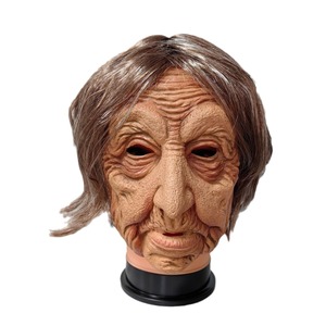 Halloween Sorcière Blanc Latex Démon Couvre-chef Horreur Cosplay Exorciste Avec Station Indépendante Transfrontalière Fait Soie Silicone - Product Image 5