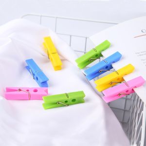 Pinzas de ropa de plástico de colores, rectangulares, duraderas, para secar ropa y fotos - Product Image 1