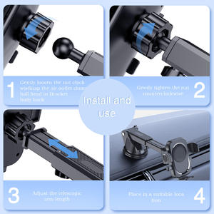 Soporte <span class=keywords><strong>Universal</strong></span> para Teléfono de Coche con Ventosa y Liberación con un Toque 360 °   Ajuste para el Parabrisas del Tablero - Product Image 6