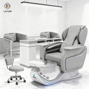 Sillones Modernos de Lujo para <span class=keywords><strong>Pedicura</strong></span> <span class=keywords><strong>y</strong></span> <span class=keywords><strong>Manicura</strong></span>, Spa Multifuncional para Pies, Sillón de Masaje Eléctrico Reclinable Personalizado para Salón de Uñas - Product Image 3