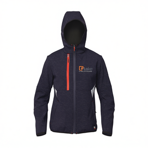 เสื้อแจ็คเก็ตซอฟต์เชลล์สีดำ ไซส์ 2XL แบบมีฮู้ด สำหรับใส่กิจกรรมกลางแจ้ง - Product Image 2