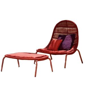 Conjunto de Sillones de Ratán para Exteriores, Estilo Simple, para Jardín, Patio y <span class=keywords><strong>Terraza</strong></span>, Conjunto de Sofás Tipo Puff - Product Image 3