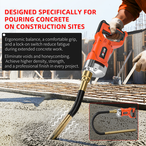 Vibrateur à béton portatif à vitesse variable 1300W, outil de vibration électrique pour béton, 5500 tr/min, outil de construction 220V 110V - Product Image 5