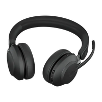 Casque sans fil supra-auriculaire Jabra Evolve2 65 en gros avec suppression du bruit ENC 5.0, étanchéité IPX-6 et son stéréo 20