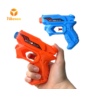 Mainan pistol air plastik kecil genggam anak, mainan luar ruangan kolam renang tekan permainan menembak musim panas - Product Image 1