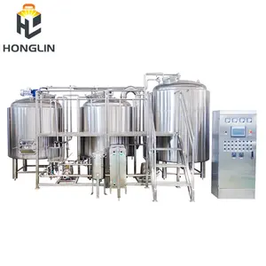 Honglin 500L 1000L tanque de cerveza fermentador de vino Recipiente inferior cónico elaboración brillante 5BBL 10BBL Tanque de fermentación de cerveza