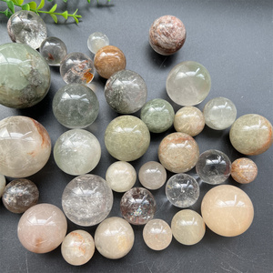 Sfera di Quarzo Rutilato Lucidato, Palla di Quarzo Fantasma da Giardino, Cristallo Naturale Misto <span class=keywords><strong>e</strong></span> Quarzo Spirituale - Product Image 1