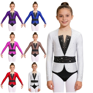 Maillot de Danza para Niñas de 6 a 16 Años, para Patinaje Artístico, Gimnasia, Danza, Traje de Danza para Clases de Baile - Product Image 1
