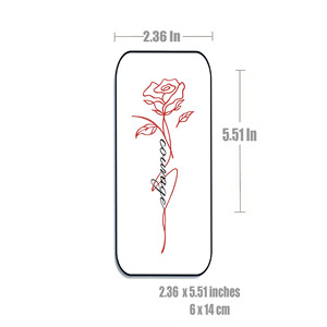 <span class=keywords><strong>Tatuaje</strong></span> Temporal Personalizado con Diseño de Rosa Roja, Fácil de Aplicar y Remover, Accesorio Sexy <span class=keywords><strong>para</strong></span> Mujeres, Perfecto <span class=keywords><strong>para</strong></span> Fiestas - Product Image 4