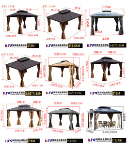 Struttura Personalizzata <span class=keywords><strong>per</strong></span> Pergola in Alluminio Gazebo da Esterno Strutture <span class=keywords><strong>Ombreggianti</strong></span> in Metallo - Product Image 6