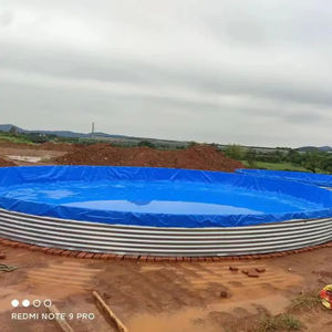 Tanque de Acero Galvanizado para Piscicultura al Aire Libre, Tecnología RAS, Capacidad de 1000L-500000L para Cultivo de Peces y Camarones - Product Image 1
