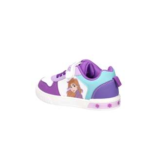 Scarpe da ginnastica Disney Frozen per ragazze, bianche e viola, con chiusura in velcro, scarpe casual - Product Image 3