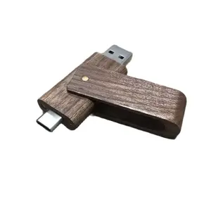 Wood Usb Flash Drives Swivel Memory Stick Wooden Pen Drive USB Key 64MB 128MB 256MB 512MB 1GB 2GB 4GB 8GB 16GB 32GB 64GB OEM