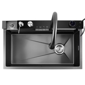 <span class=keywords><strong>Lavello</strong></span> da <span class=keywords><strong>Cucina</strong></span> a Cascata in Acciaio Inossidabile di Lusso Moderno Uso Commerciale Multifunzione Smart a Pianoforte - Product Image 5