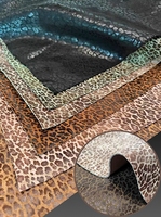 Cuir Nubuck Imprimé Léopard Vintage, Texture Mate pour Sacs, Sacs à Main et Accessoires de Chaussures