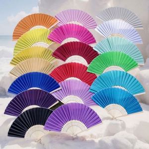 Wholesale Chinese Custom Bamboo Printed Fabric Bamboo <b>Fan</b> Folding Paper <b>Fan</b> <b>Hand</b> <b>Fan</b> for Favors Gift - Product Image 1