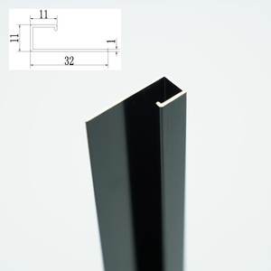 1.0 मिमी आधुनिक डिजाइन एल्यूमीनियम मिश्र धातु एम्बेडेड वर्ग टाइल किनारे ट्रिम्स प्रोफाइल अपार्टमेंट सजावट फिटिंग के लिए थोक - Product Image 1