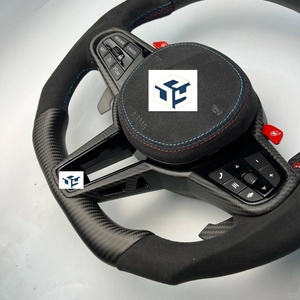 Volant chauffant personnalisé en fibre de carbone pour BMW M2 M3 M4 M5 F10 <span class=keywords><strong>F50</strong></span> F30 F32 F80 F82 F90 E90 E92 E60 E63 - Product Image 5