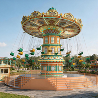 Manège à 36 chaises pivotantes, balançoires, attractions de parc d'attractions en plein air, attractions de fête foraine pour usage commercial