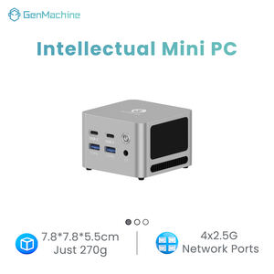 Mini <span class=keywords><strong>PC</strong></span> GenMachine Ryzen 5 7530U AMD 6 cœurs, RAM 16 Go LPDDR4X, SSD, 4 ports LAN 2.5G, Wi-Fi 6, Bluetooth 5.2, 4 ports USB-C 3.2, 2 ports USB 3.2, 3 sorties d'affichage - Product Image 1