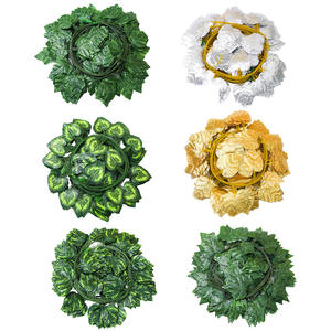 Hotsale <span class=keywords><strong>2.3</strong></span> m edera artificiale viti anguria uva foglie appese foglie artificiali di plastica - Product Image 3