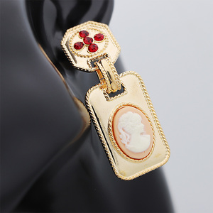 V & R <span class=keywords><strong>de</strong></span> encanto collares oro 18K idiota piedra figura moneda encanto colgante <span class=keywords><strong>de</strong></span> doble <span class=keywords><strong>capa</strong></span> enlace Cadena <span class=keywords><strong>de</strong></span> cara collar - Product Image 3